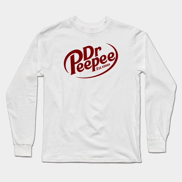 Dr Peepee Logo Long Sleeve T-Shirt by Kurger Bing